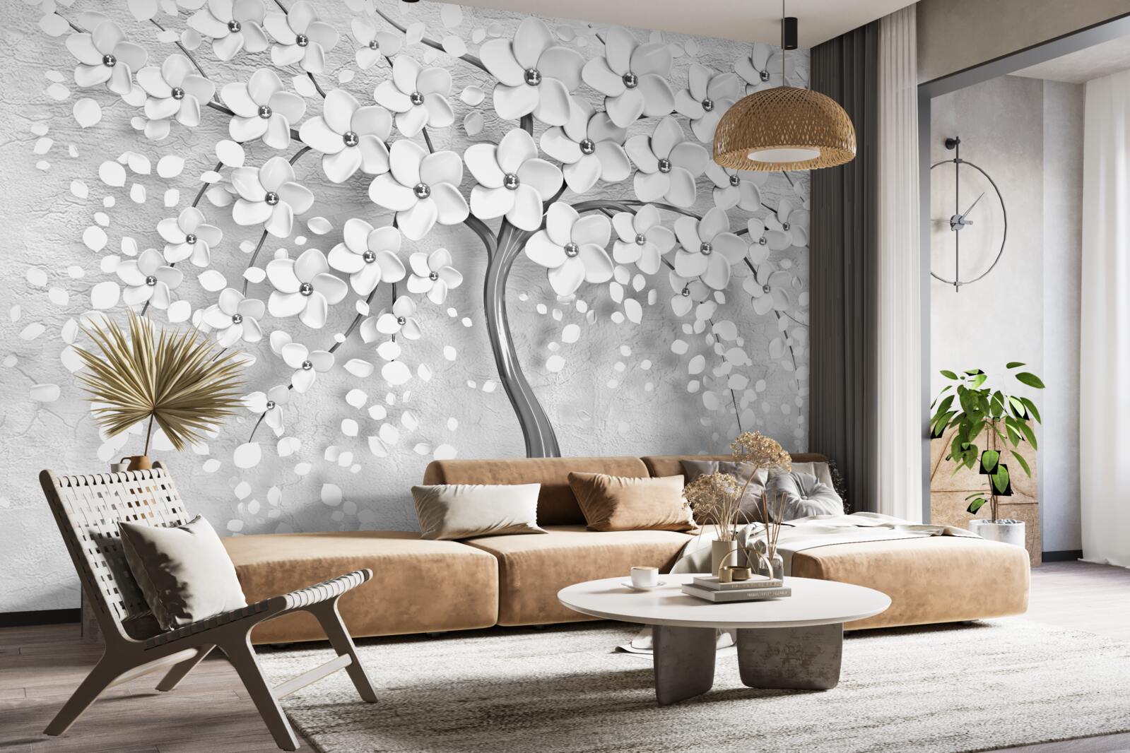 Fototapeta smukłe drzewo, które zakwitło