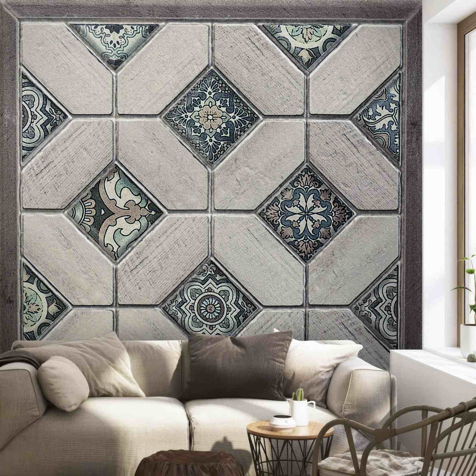 Fototapeta kształty, które łączą się w abstrakcji