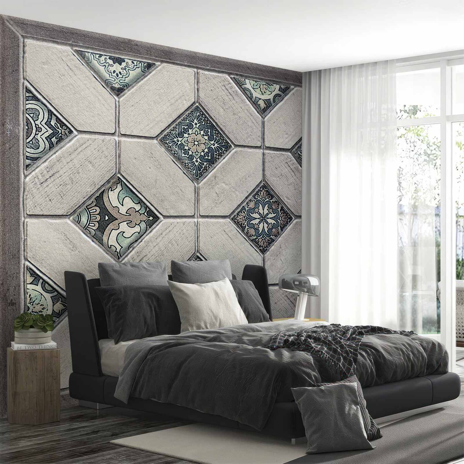 Fototapeta kształty, które łączą się w abstrakcji