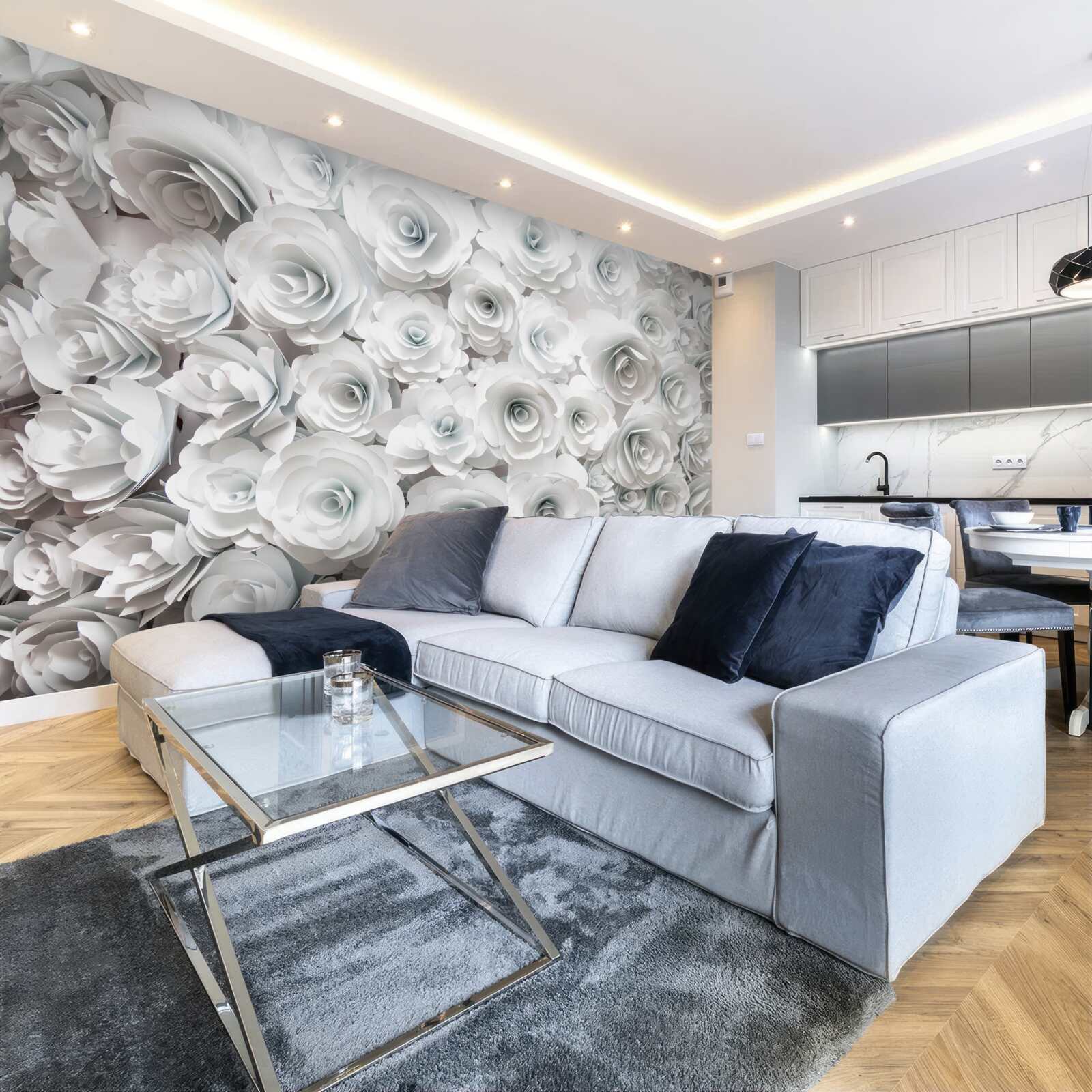 Fototapeta kompozycja jasnych kwiatów