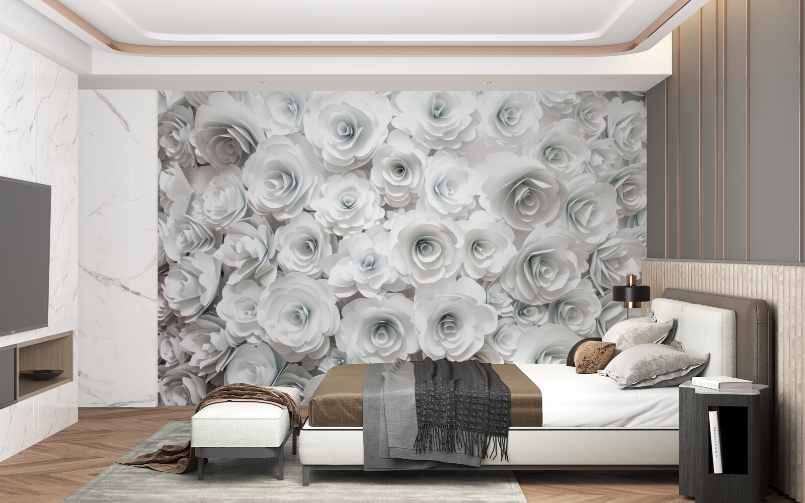 Fototapeta kompozycja jasnych kwiatów