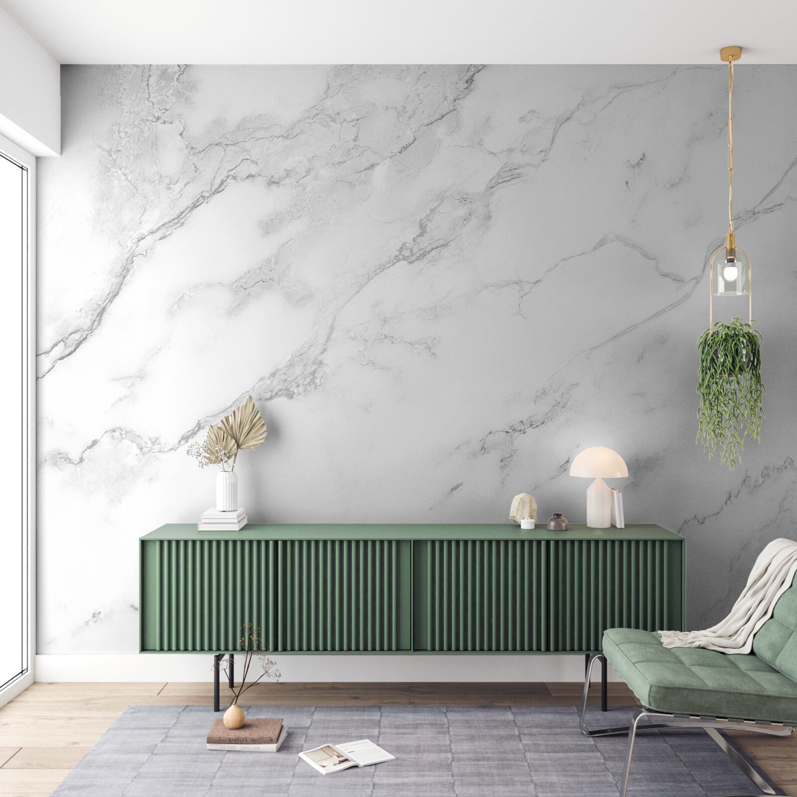 Fototapeta biały marmur z wzorami