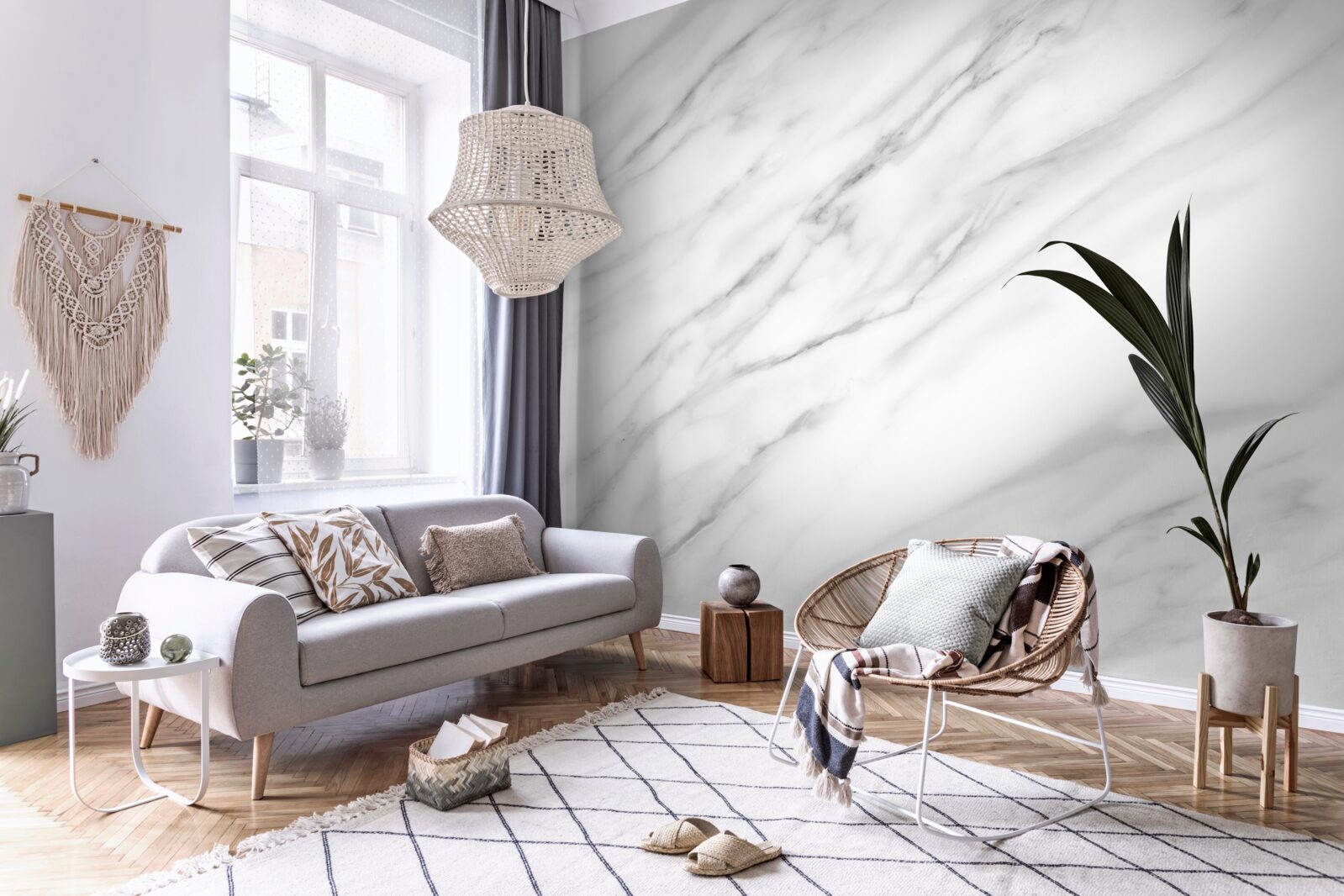 Fototapeta delikatna faktura na jasnym kamieniu