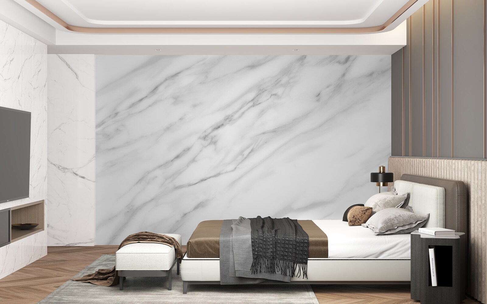 Fototapeta delikatna faktura na jasnym kamieniu