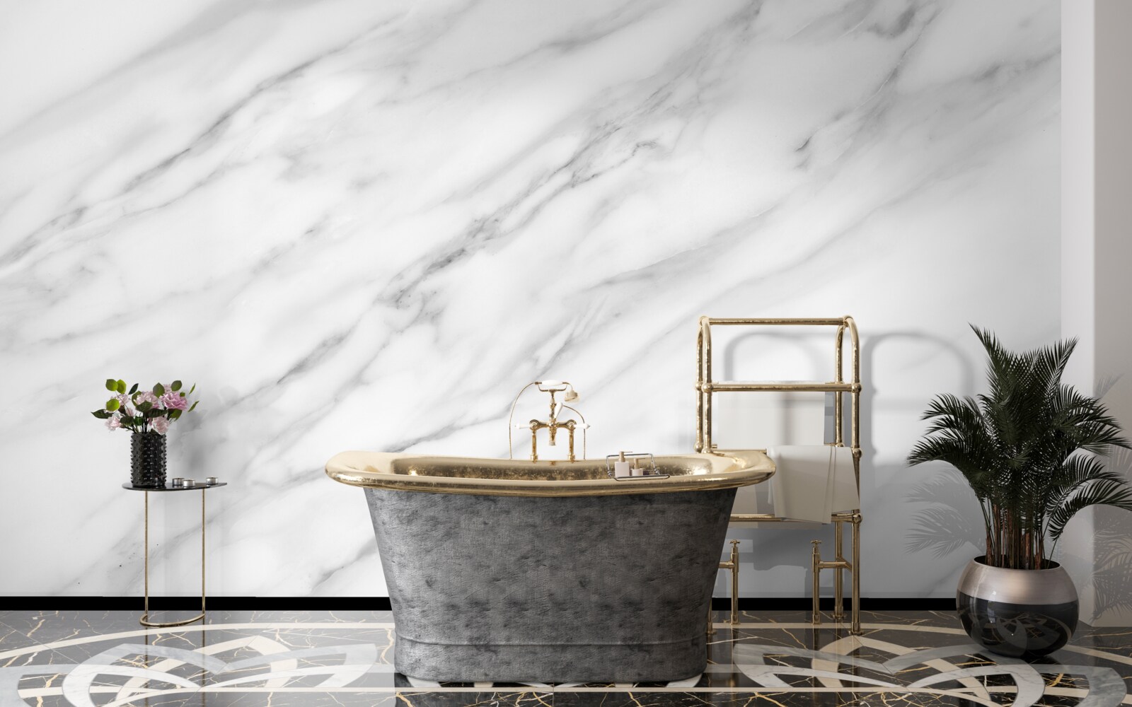 Fototapeta delikatna faktura na jasnym kamieniu