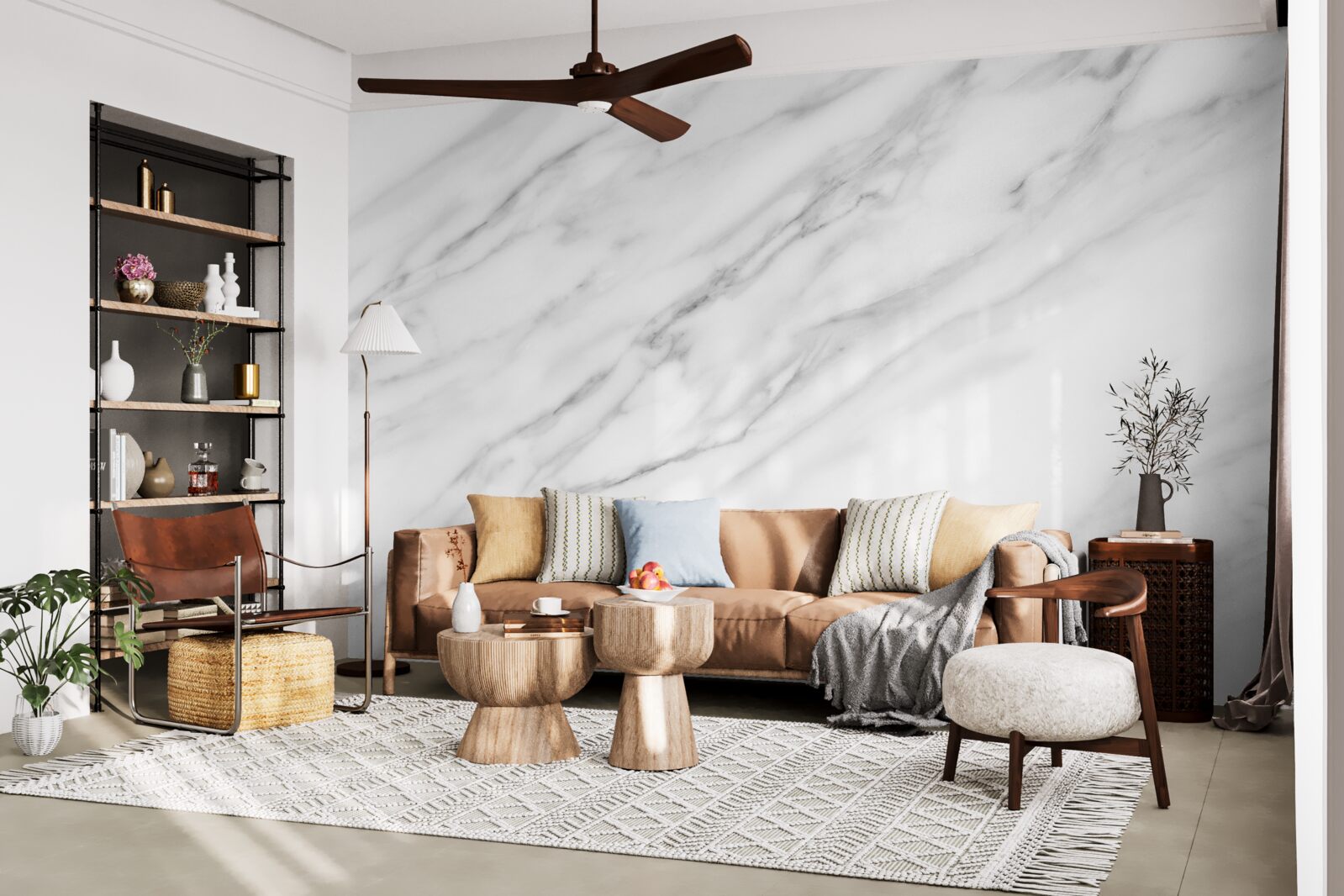 Fototapeta delikatna faktura na jasnym kamieniu