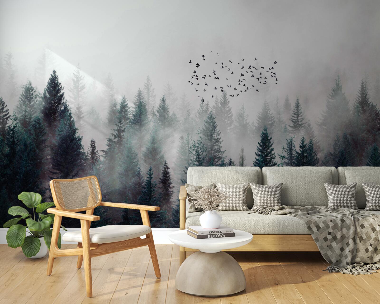 Fototapeta gęsta ciemność i ptaki