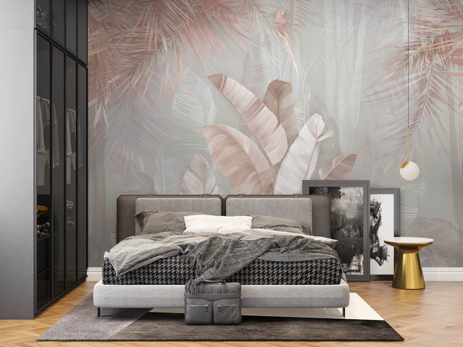 Fototapeta różne złote liście