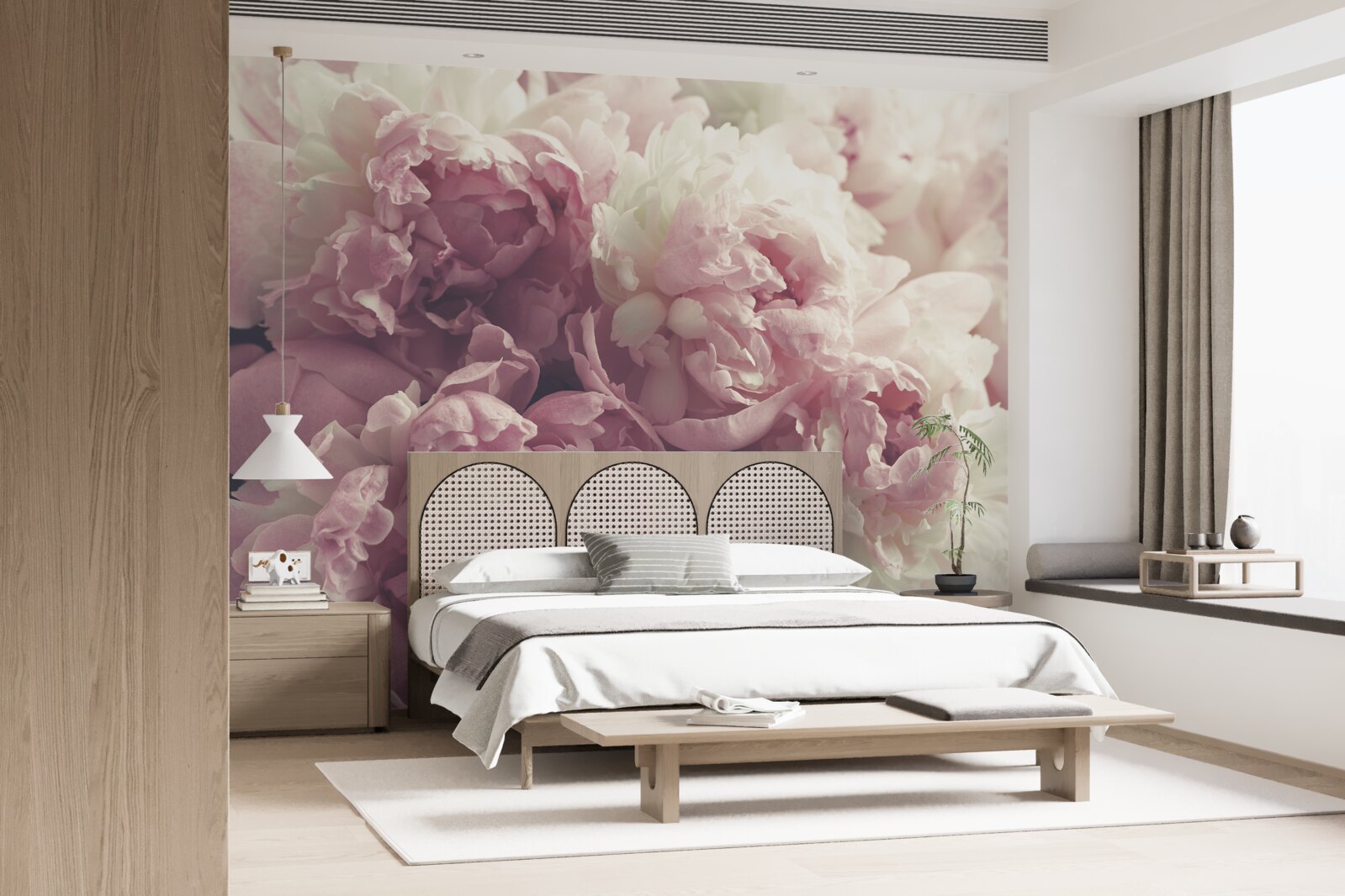 Fototapeta duże różowe piwonie