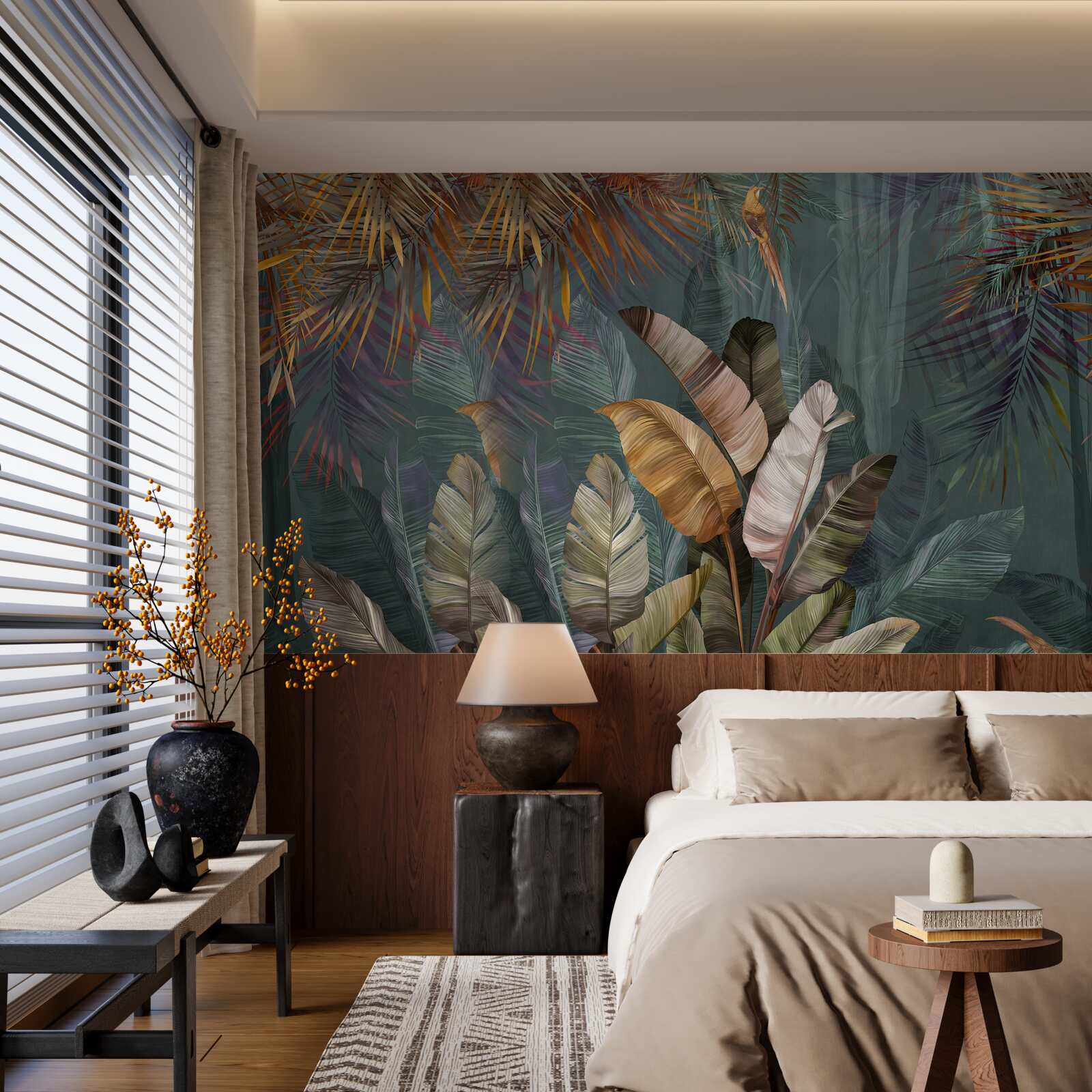 Fototapeta gigantyczne liście tropików