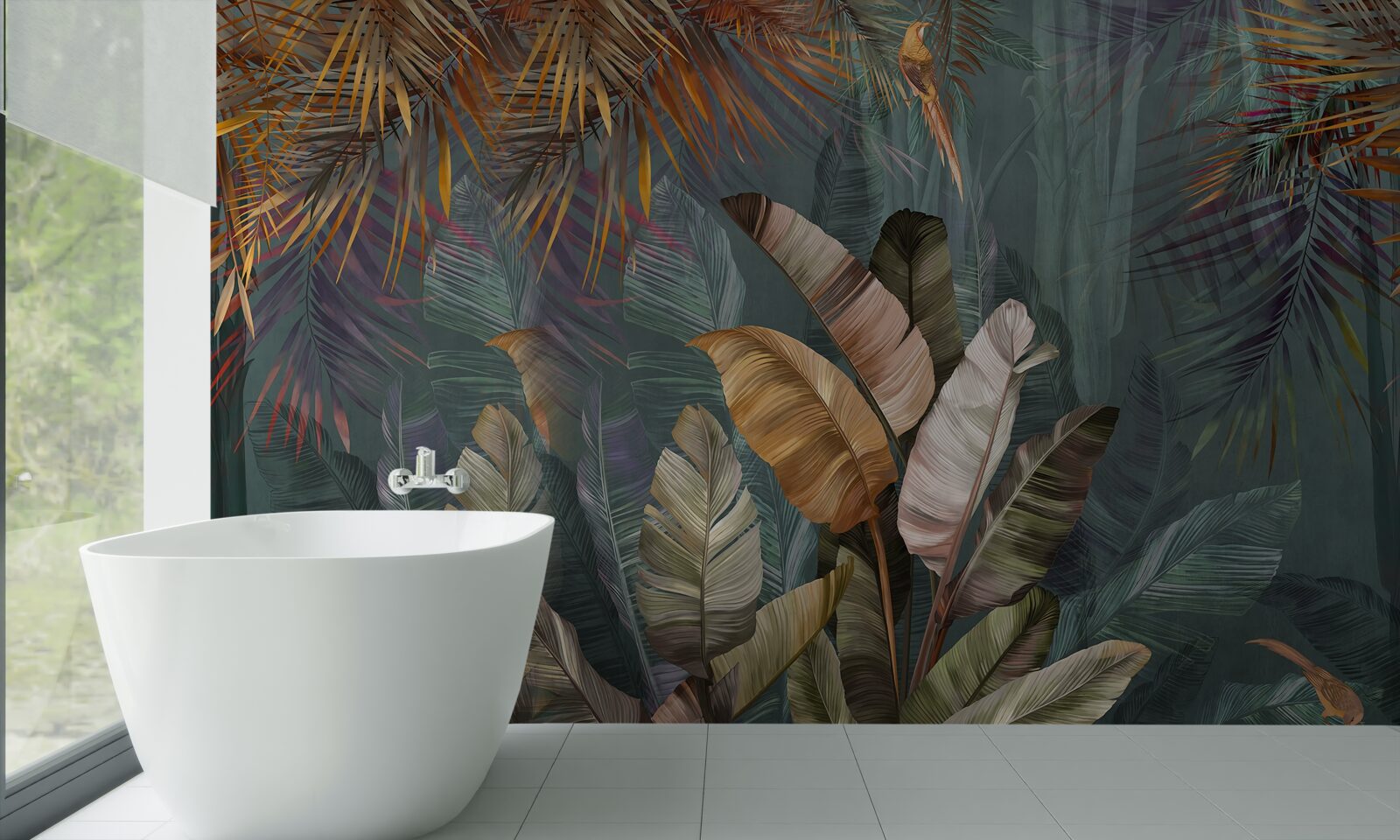 Fototapeta gigantyczne liście tropików