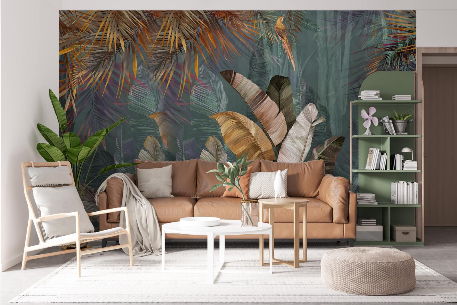 Fototapeta gigantyczne liście tropików