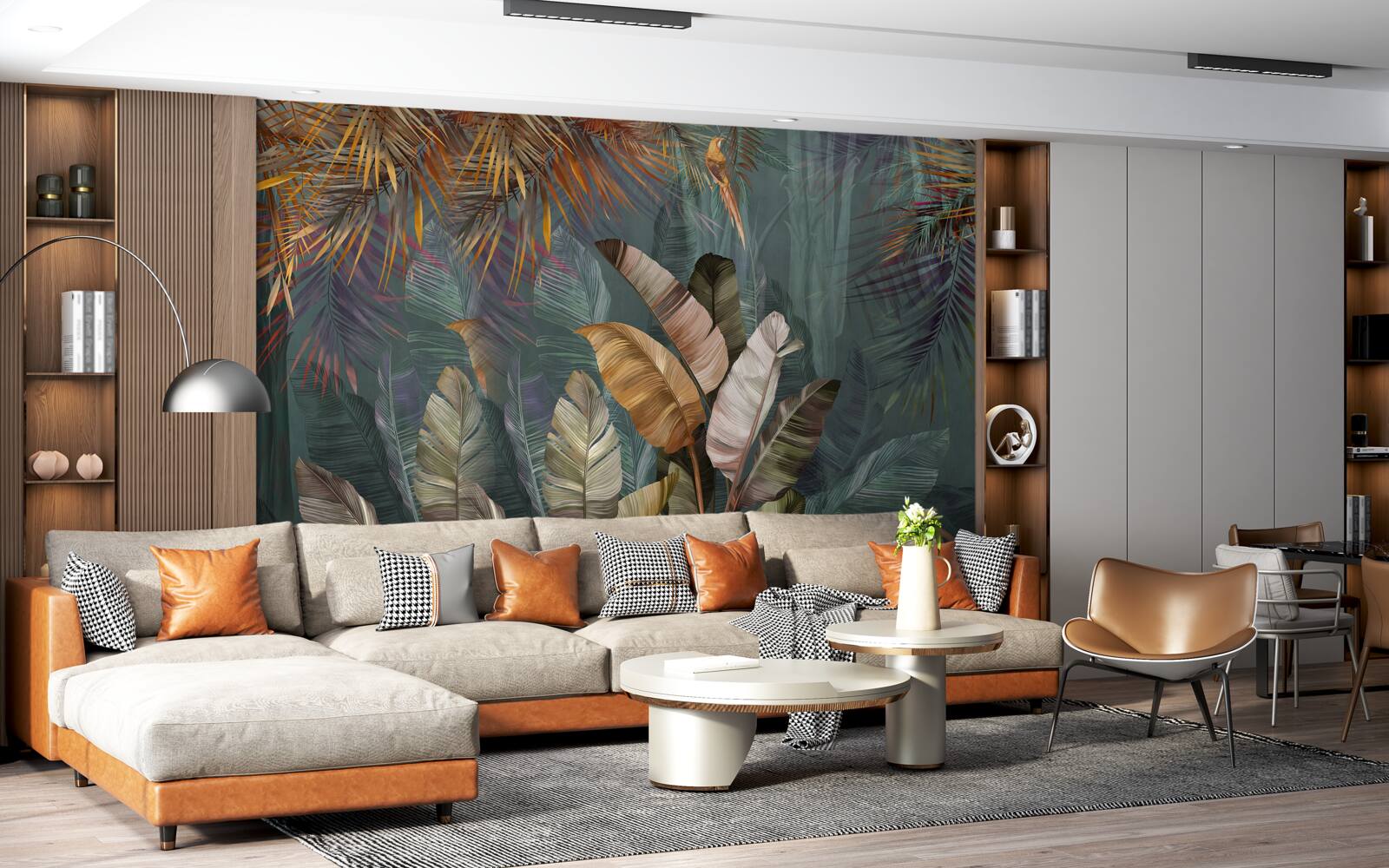 Fototapeta gigantyczne liście tropików