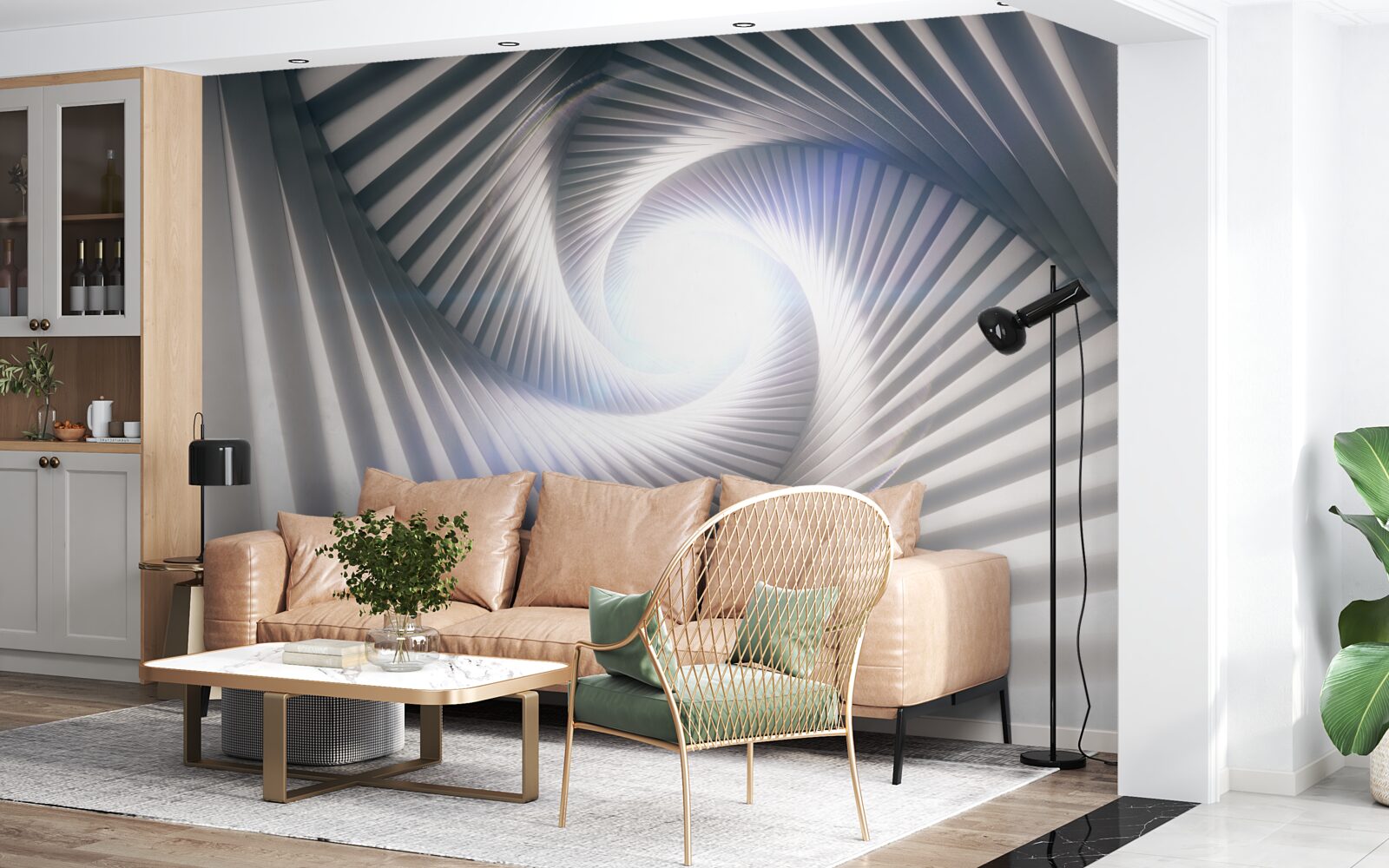 Fototapeta lejek, który stale rośnie, ma kolor szary