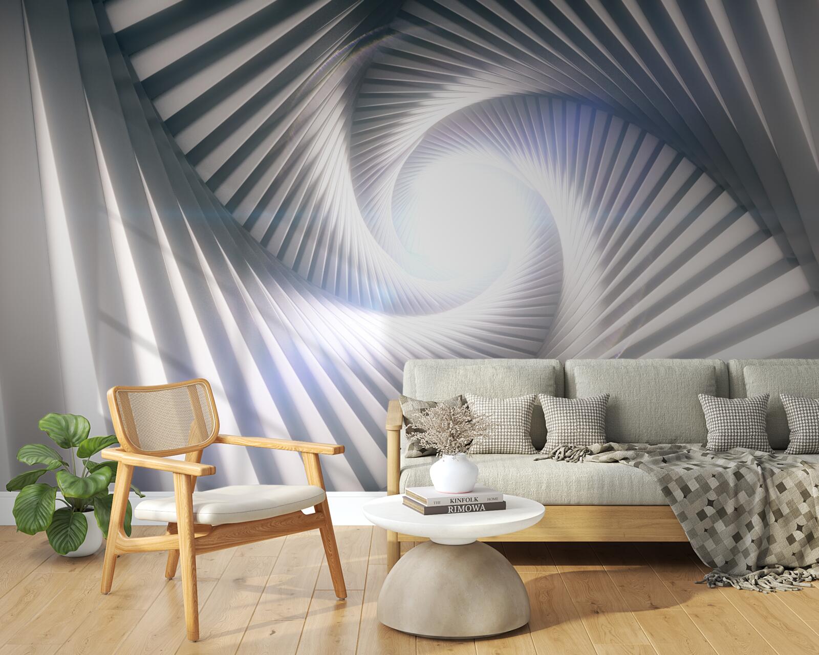 Fototapeta lejek, który stale rośnie, ma kolor szary