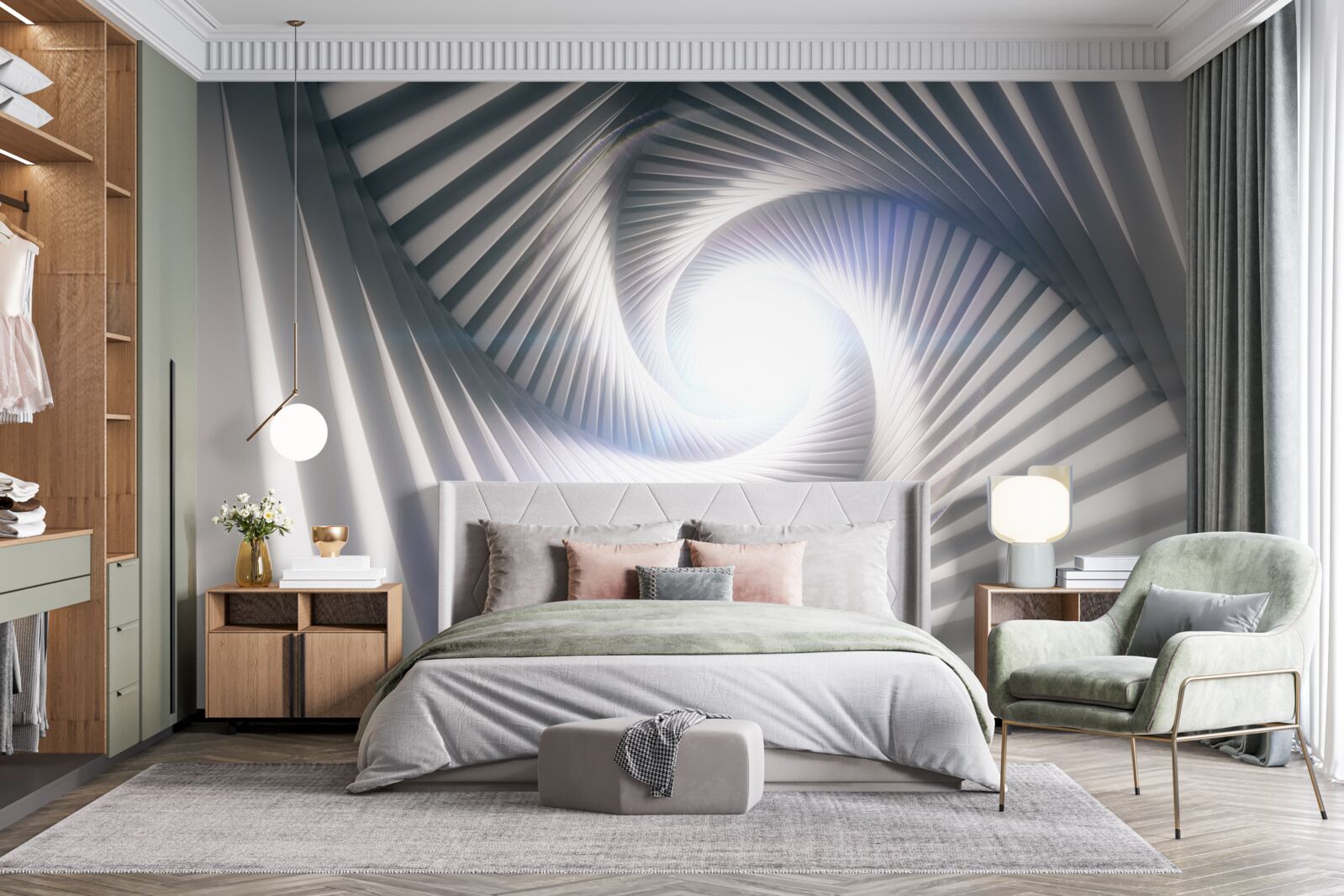 Fototapeta lejek, który stale rośnie, ma kolor szary