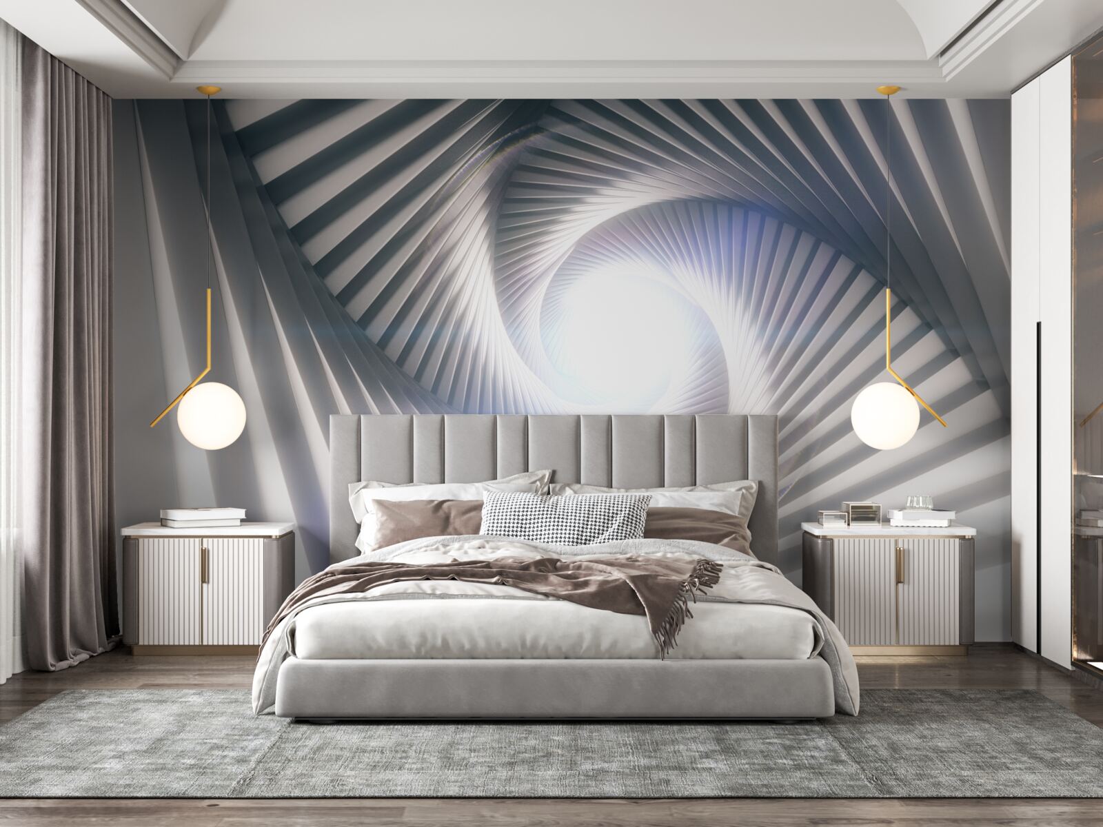 Fototapeta lejek, który stale rośnie, ma kolor szary