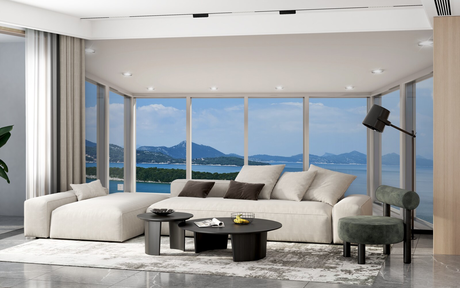 Fototapeta szeroka panorama oceanu