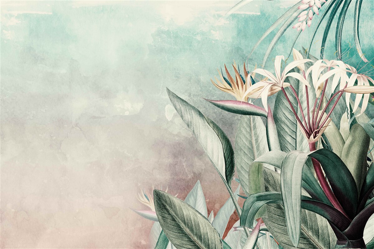 Fototapeta modny zielony liść