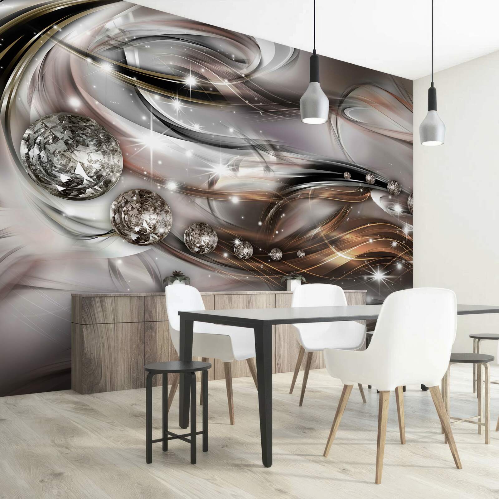 Fototapeta wzór z kryształami w formacie wektorowym