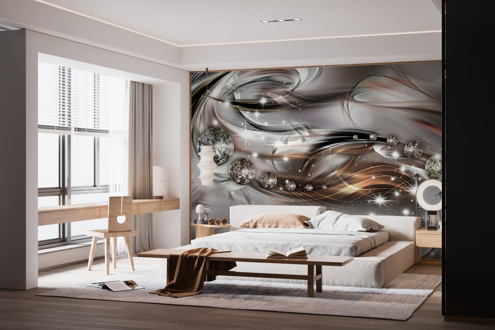 Fototapeta wzór z kryształami w formacie wektorowym