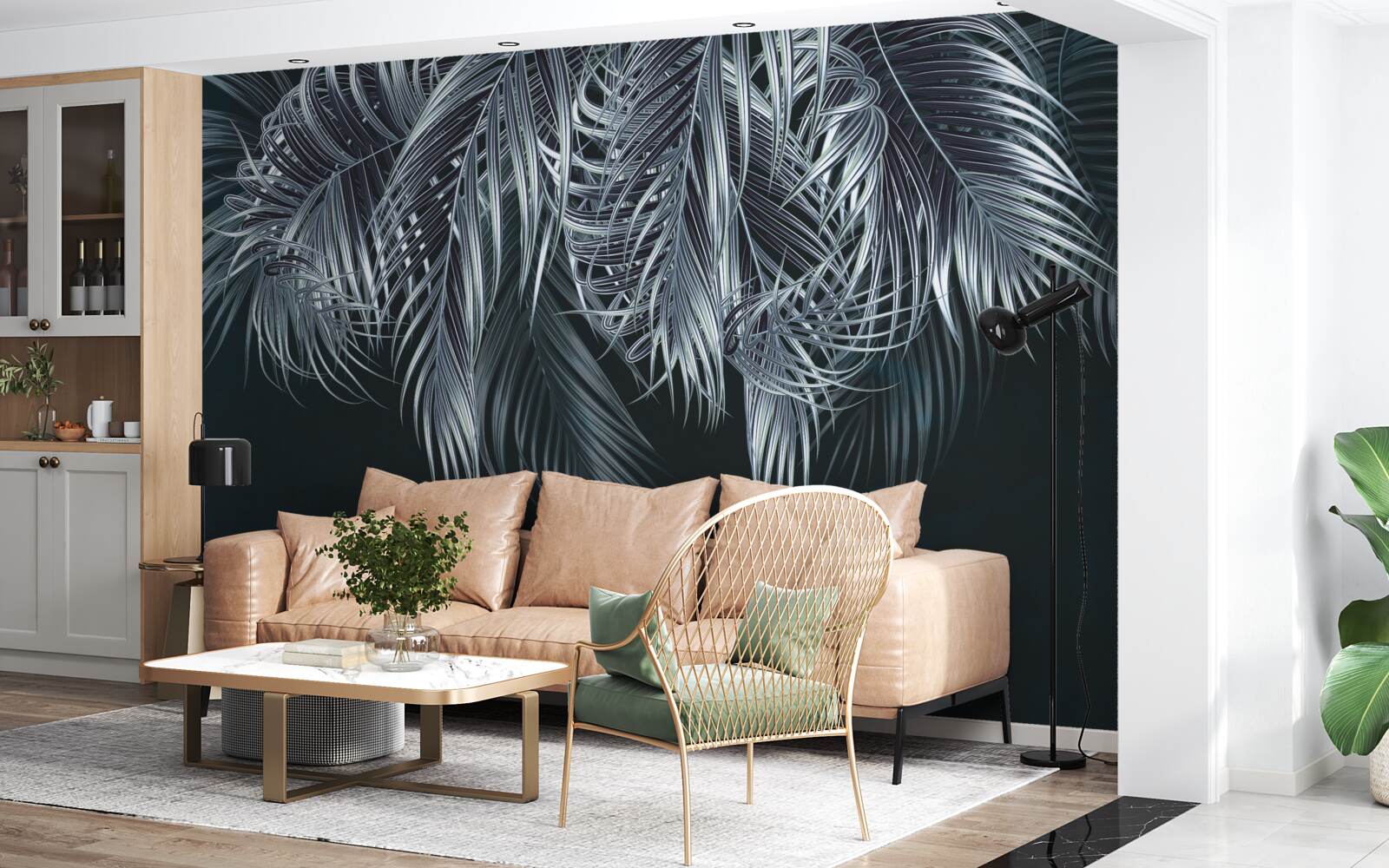 Fototapeta długie i cienkie pióra