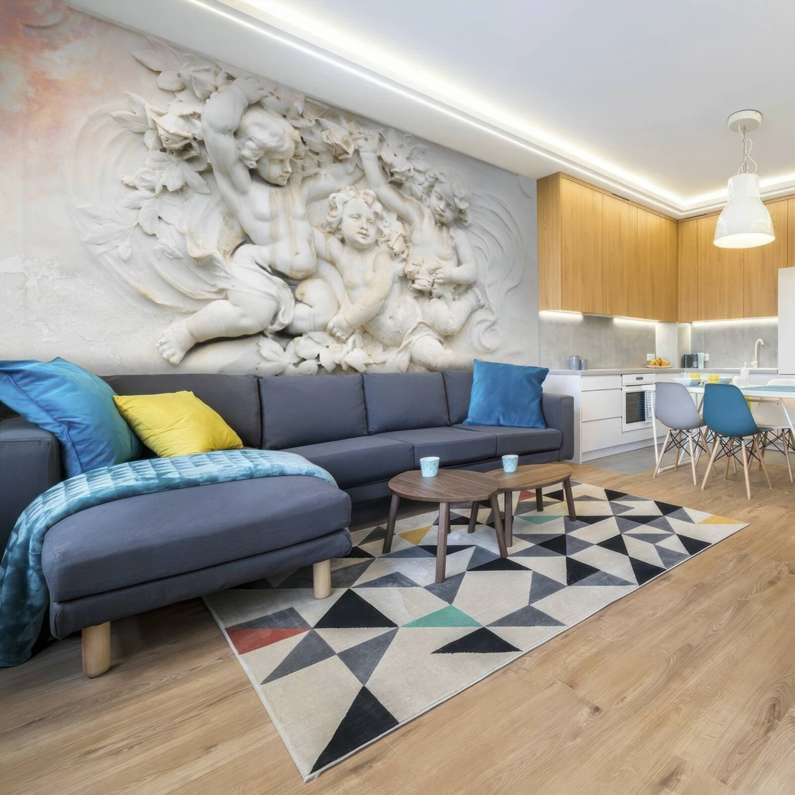 Fototapeta rzeźby aniołów wykonane z kamienia