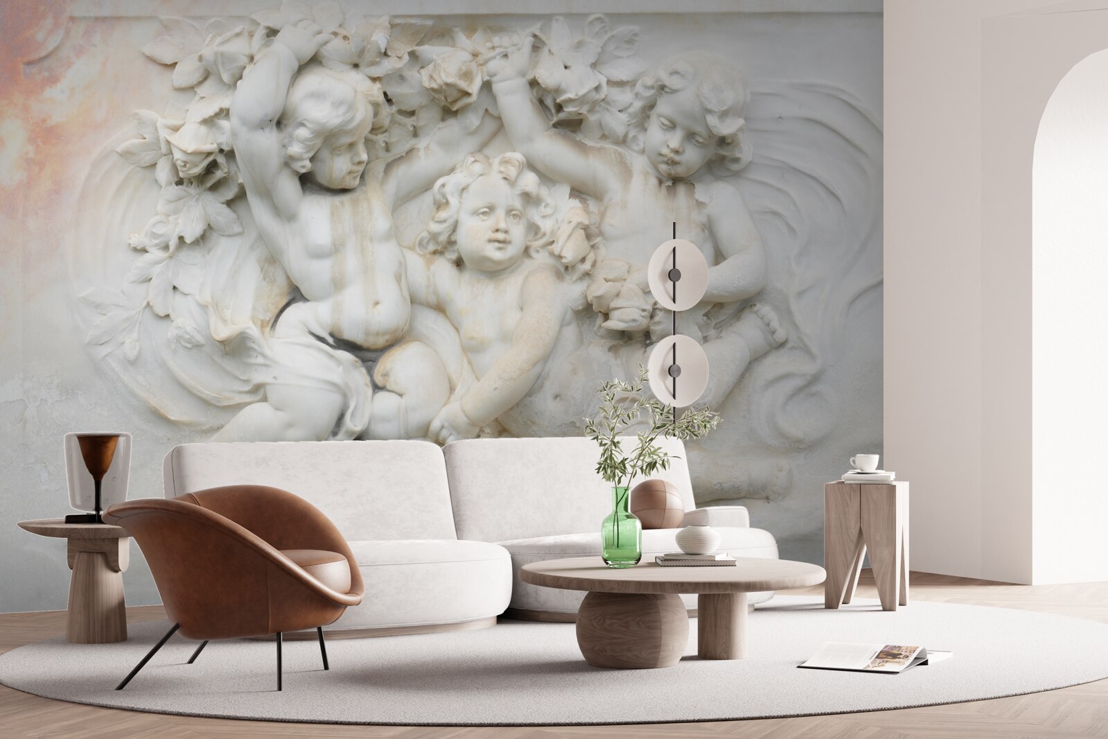 Fototapeta rzeźby aniołów wykonane z kamienia