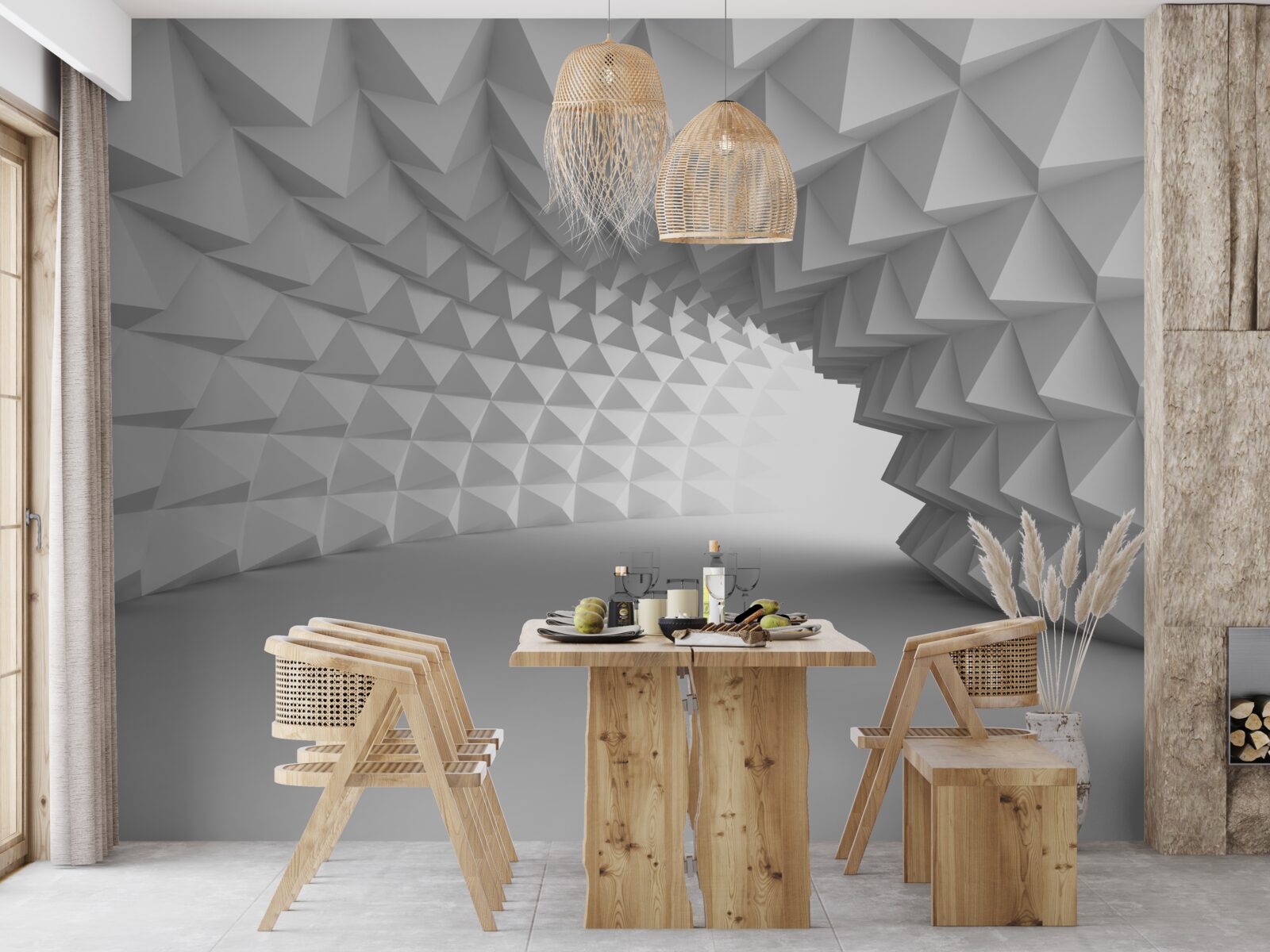 Fototapeta korytarz białego tunelu