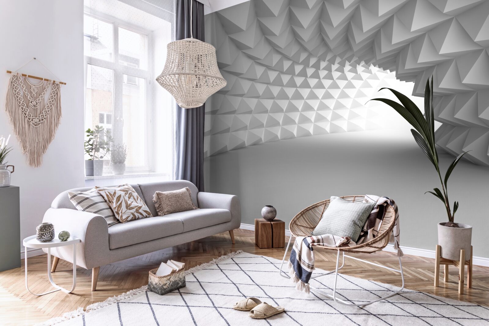 Fototapeta korytarz białego tunelu