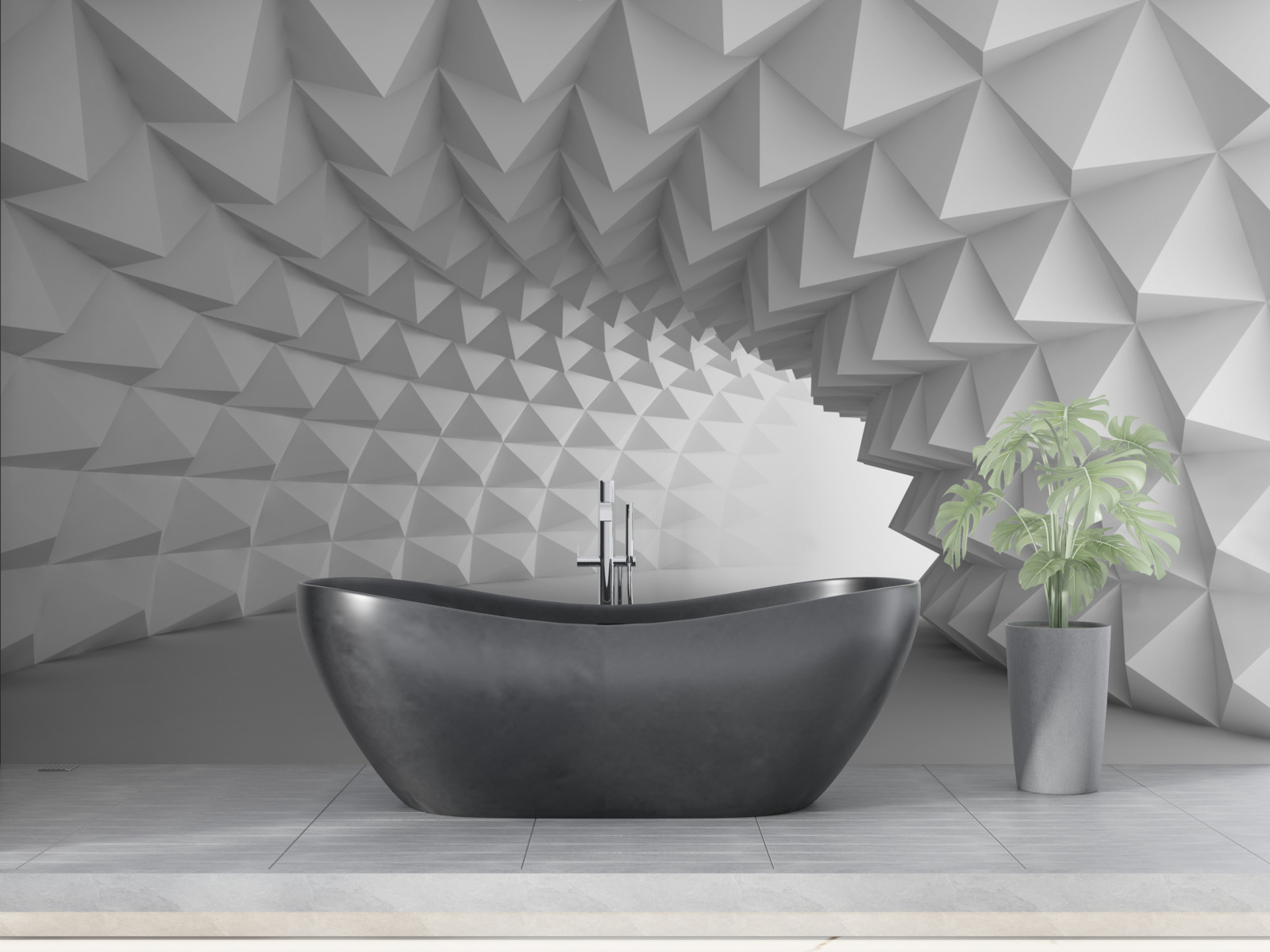 Fototapeta korytarz białego tunelu