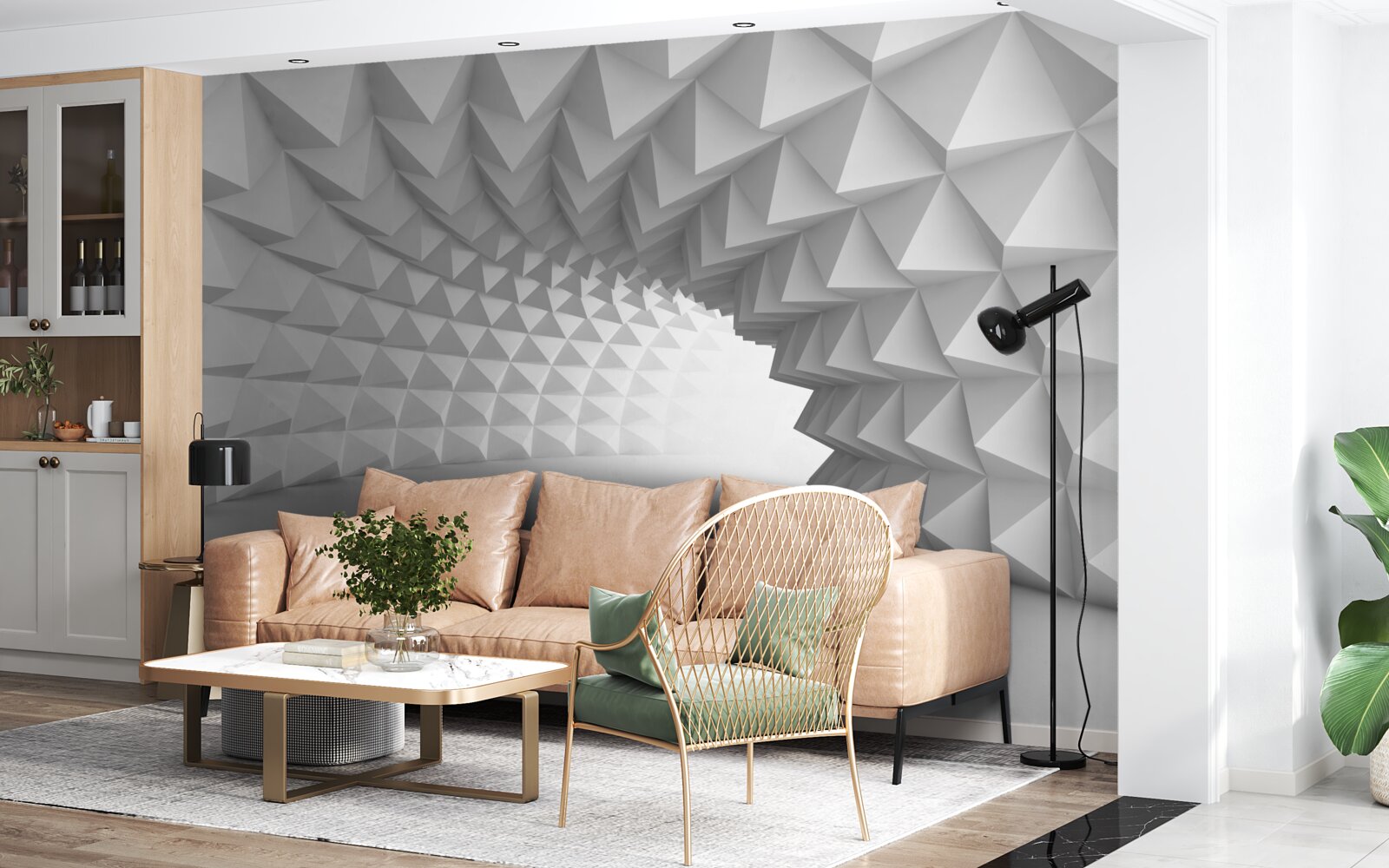 Fototapeta korytarz białego tunelu