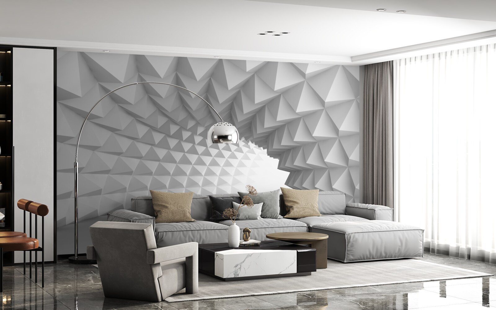 Fototapeta korytarz białego tunelu