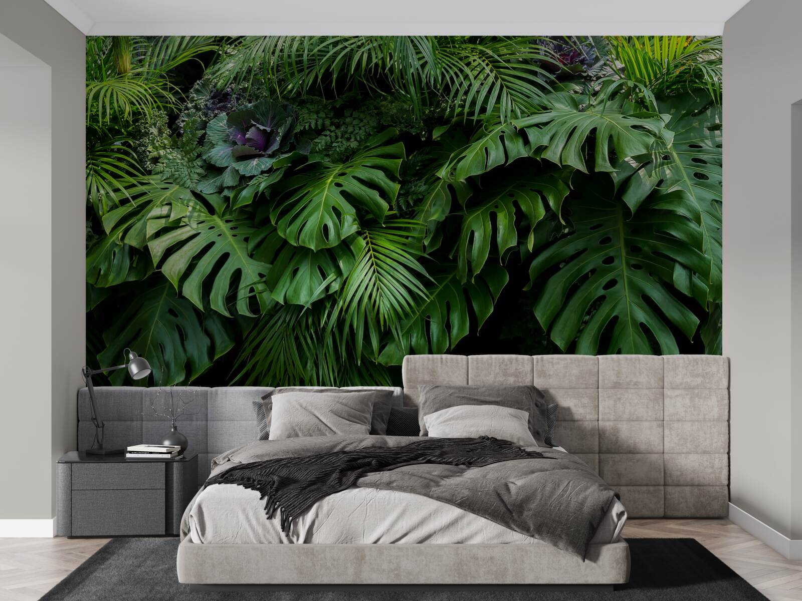 Fototapeta duże zielone liście