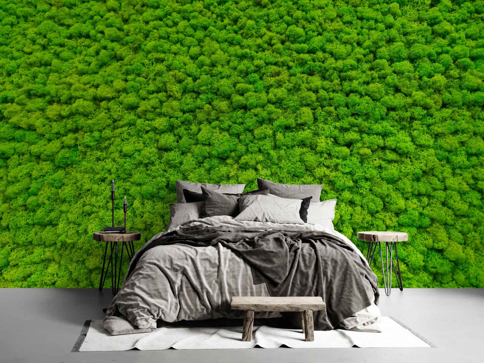 Fototapeta widok zielonego liścia z wysokiego punktu