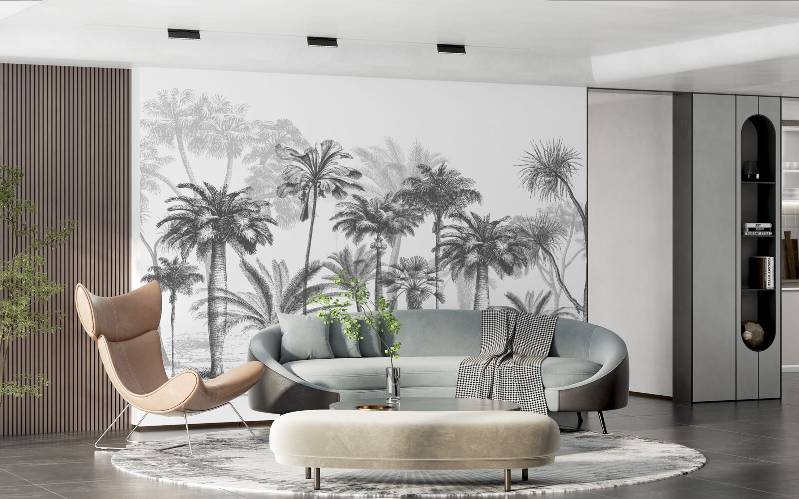 Fototapeta grafika wektorowa palmy