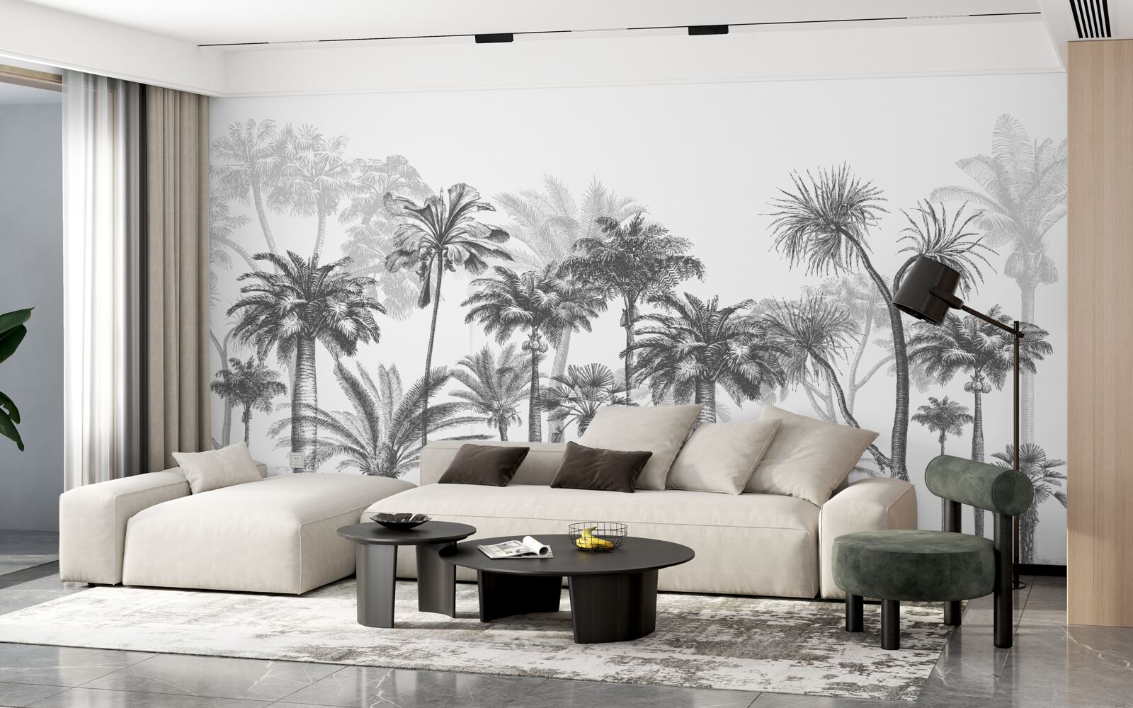 Fototapeta grafika wektorowa palmy