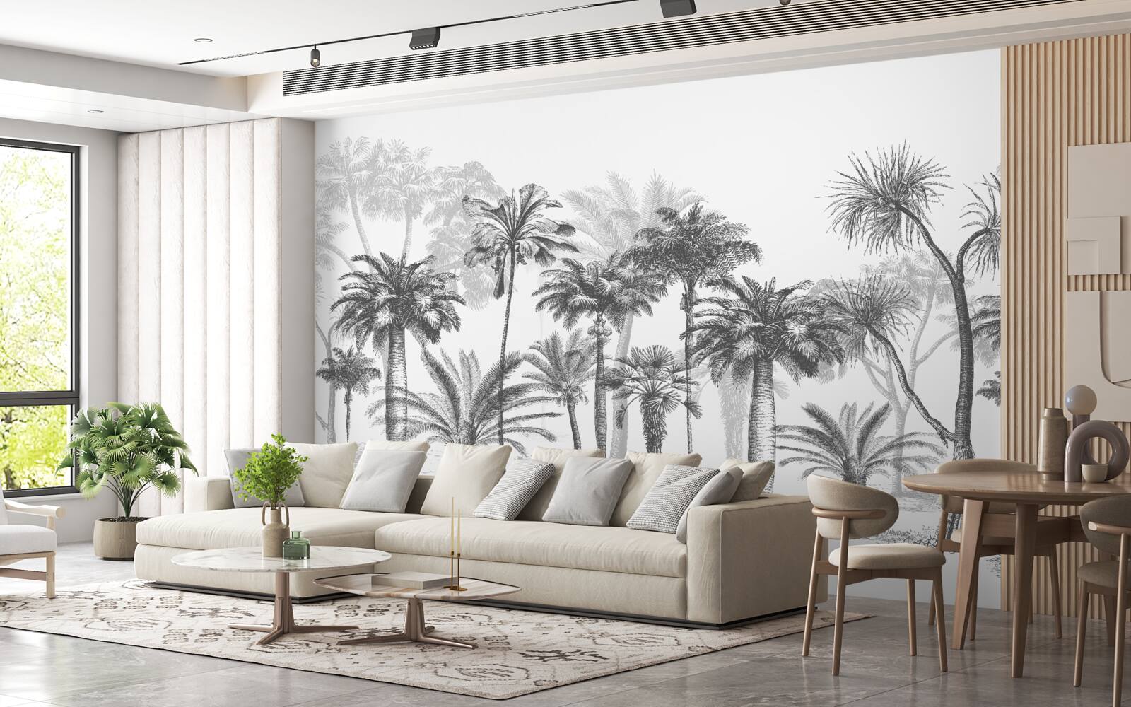 Fototapeta grafika wektorowa palmy