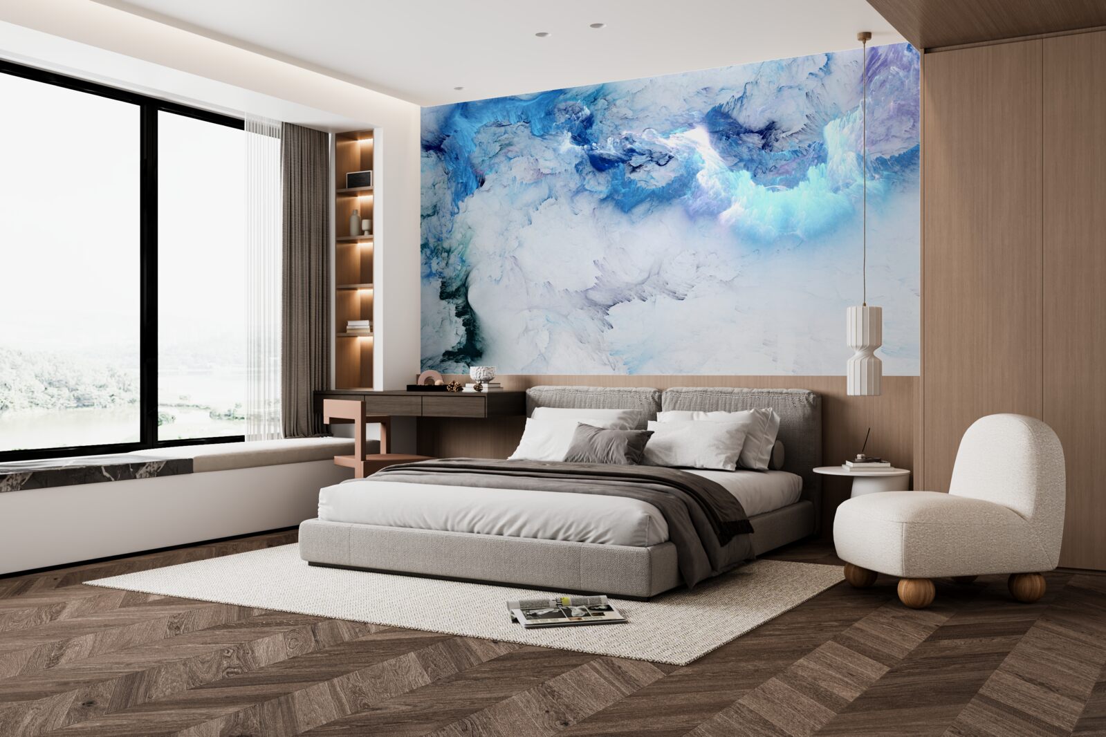 Fototapeta malownicze abstrakcyjne tło wykonane z kolorowego płynu