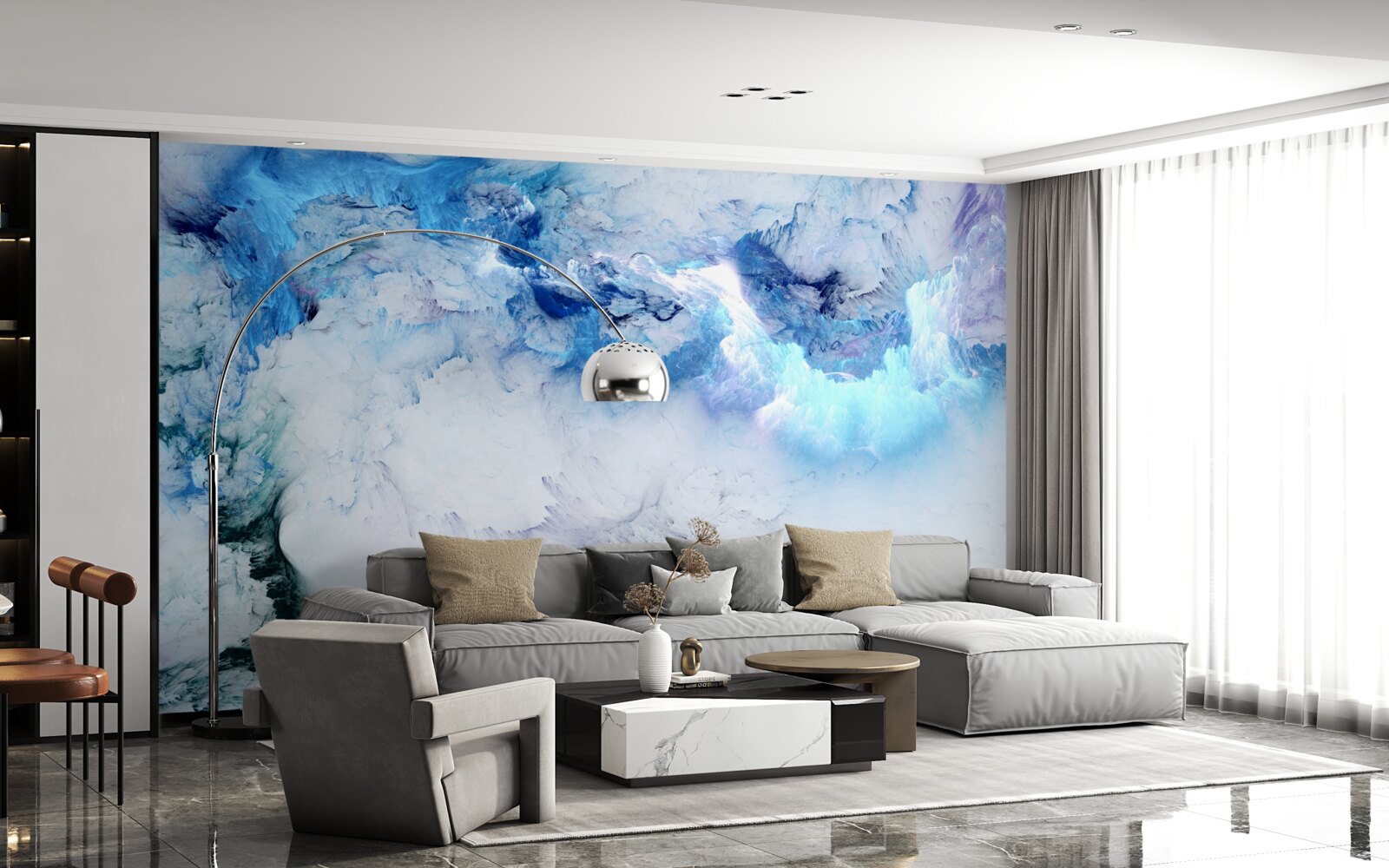 Fototapeta malownicze abstrakcyjne tło wykonane z kolorowego płynu