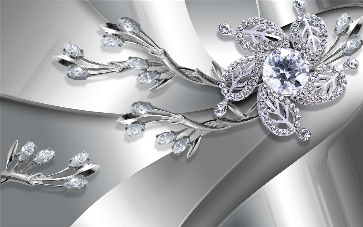 Fototapeta pączek i gałęzie wykonane z kamieni