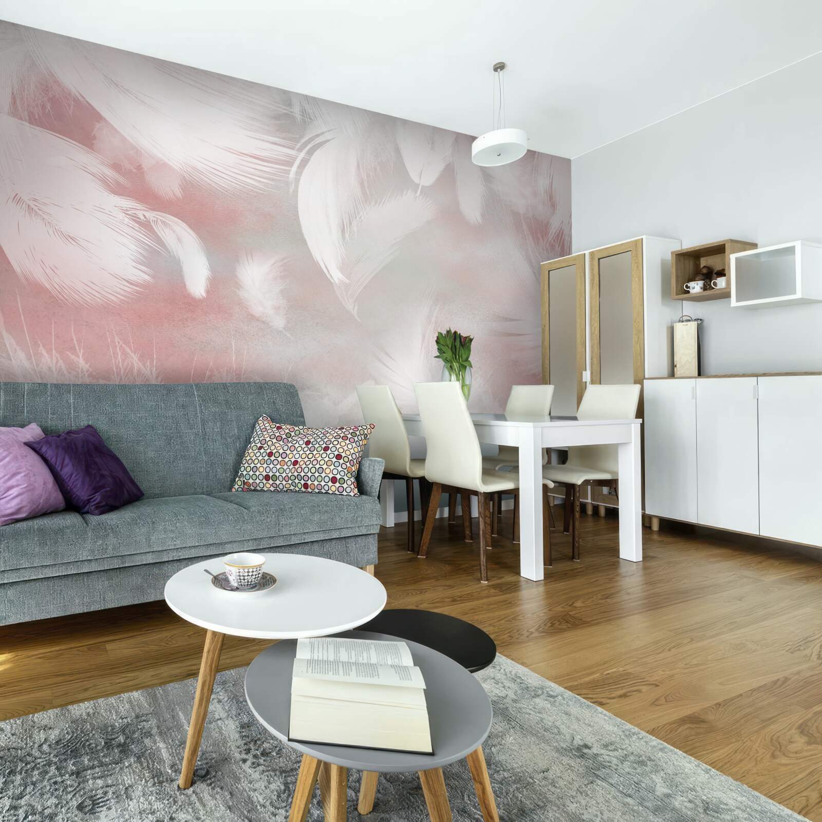 Fototapeta miękkie tło wykonane z piór