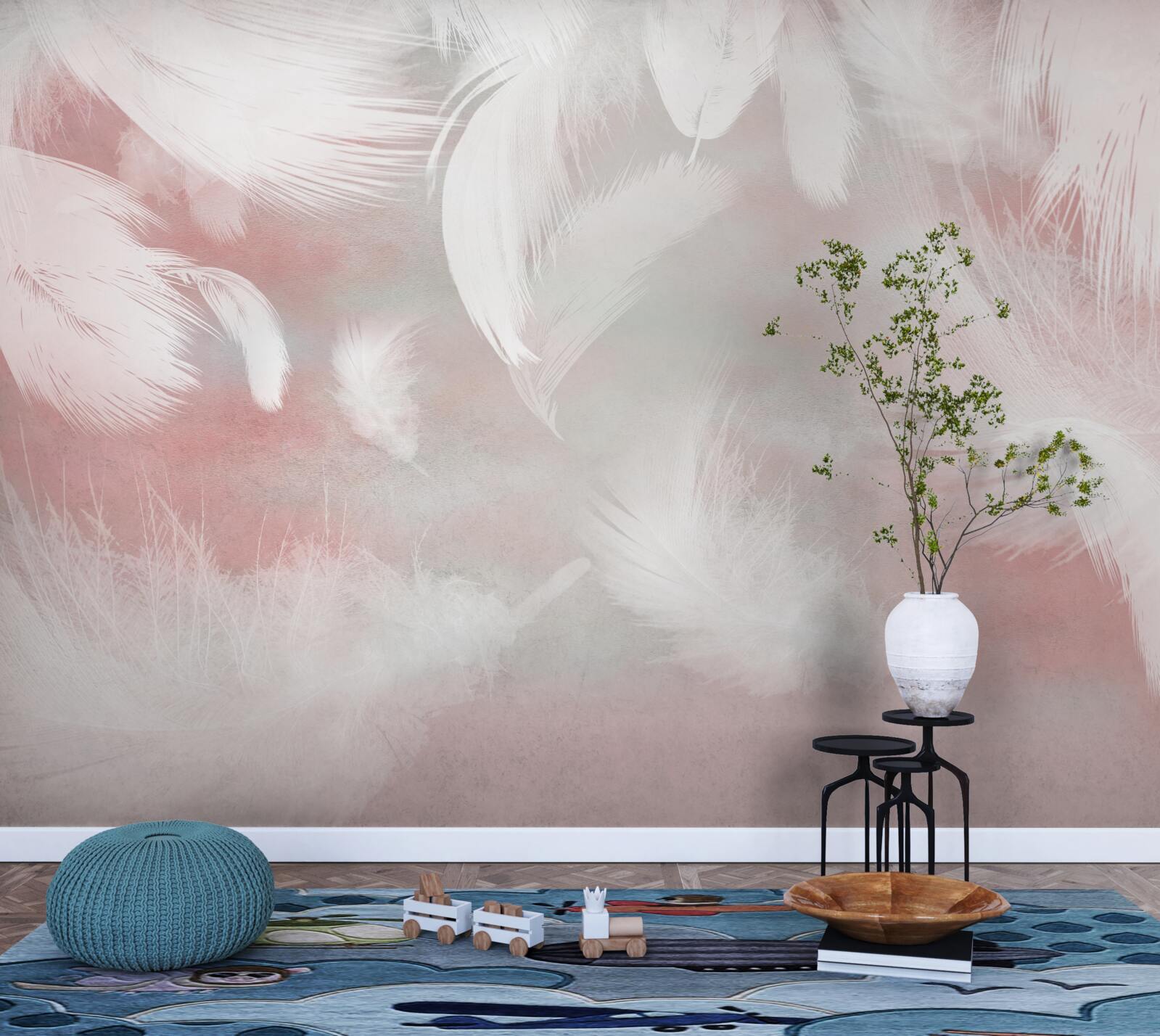 Fototapeta miękkie tło wykonane z piór