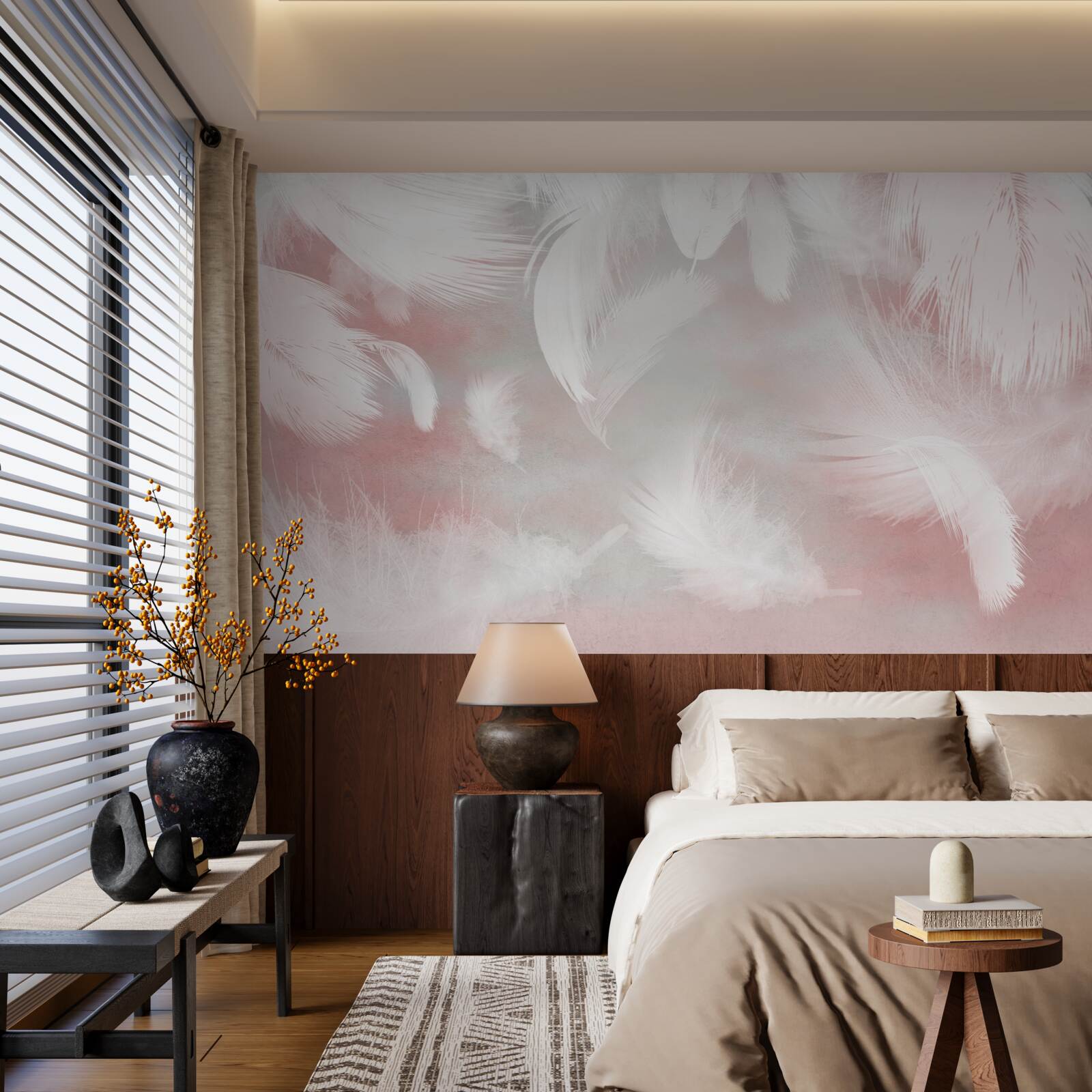 Fototapeta miękkie tło wykonane z piór