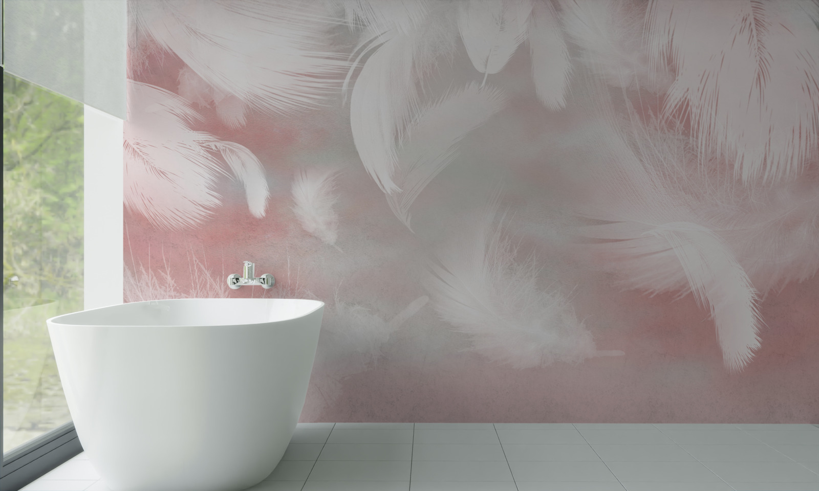 Fototapeta miękkie tło wykonane z piór