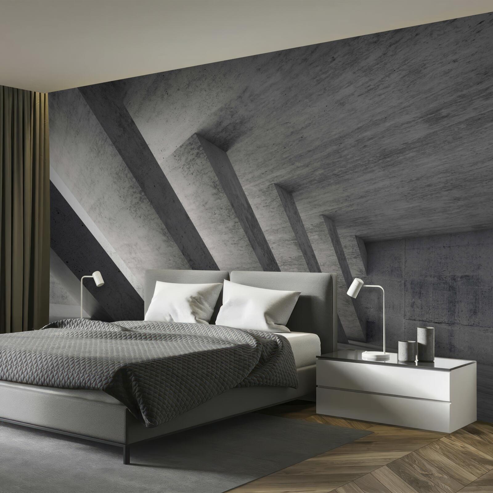 Fototapeta szary tunel w stylu architektonicznym