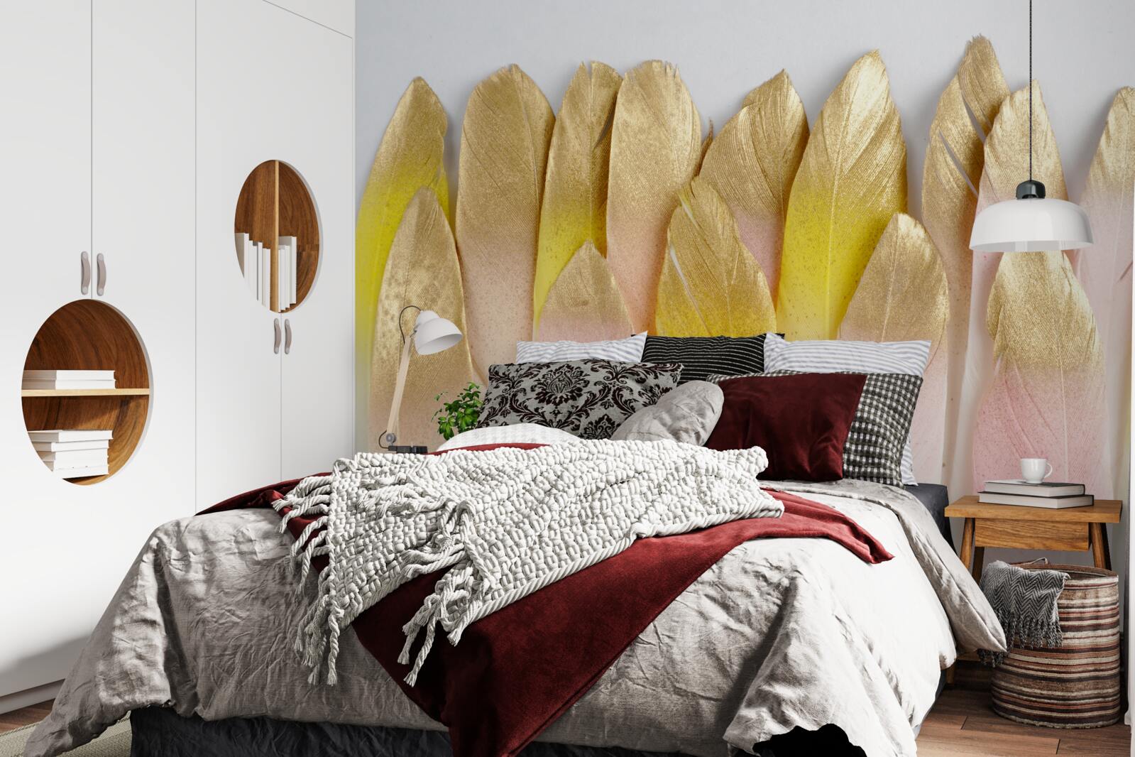 Fototapeta długie pióra gradientowe