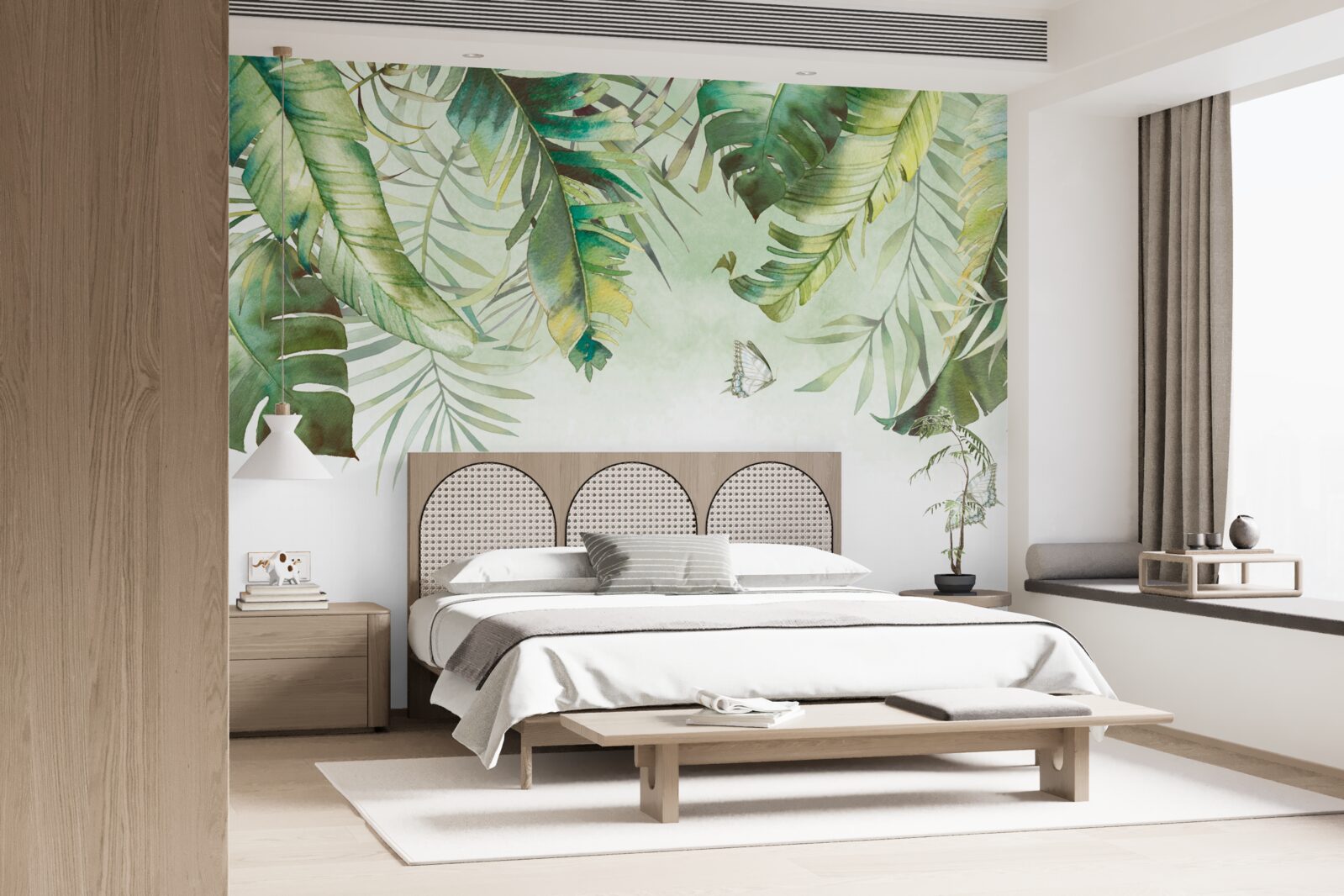 Fototapeta lepidoptera wśród tropikalnych liści