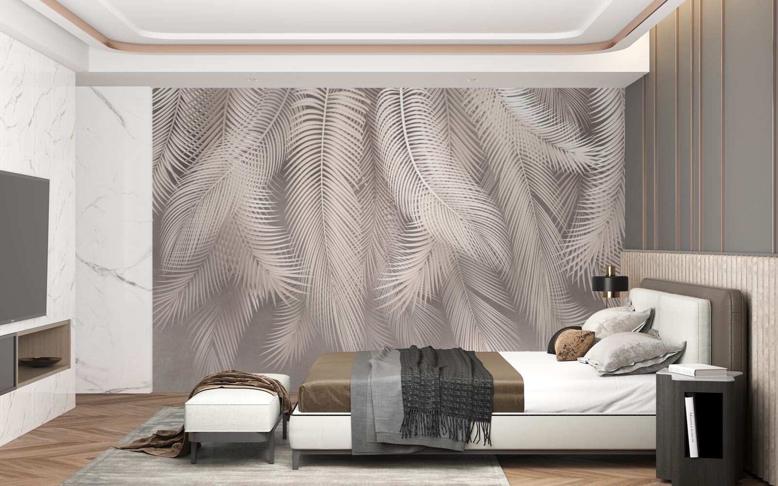 Fototapeta pióra miękkie, gładko opuszczone