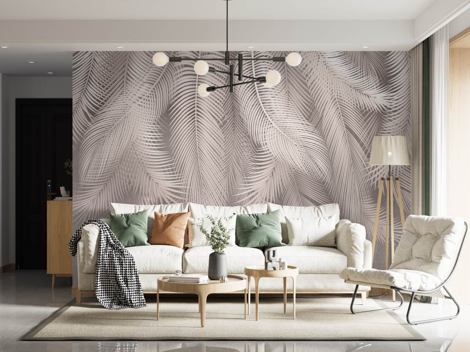 Fototapeta pióra miękkie, gładko opuszczone